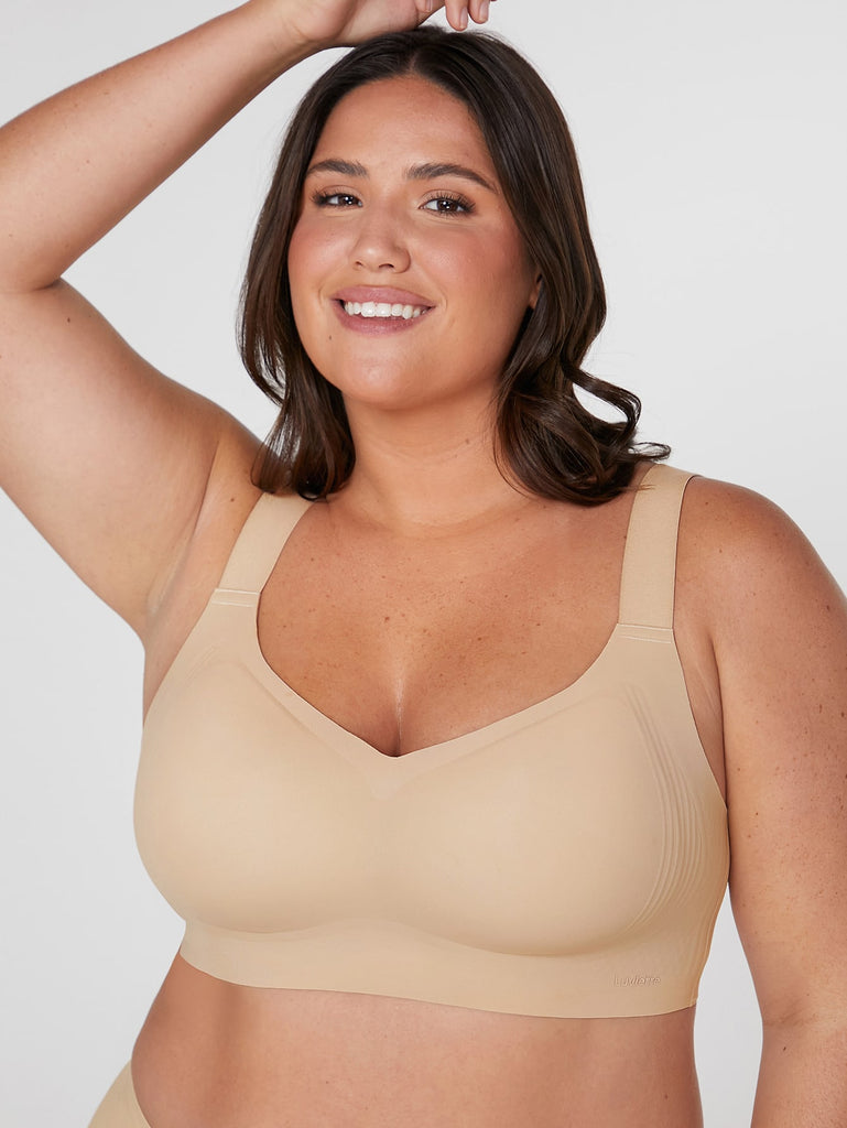 Plus Dream Curve 2ndSkin Wireless Full Coverage Seamless Side Support Lounge Bra