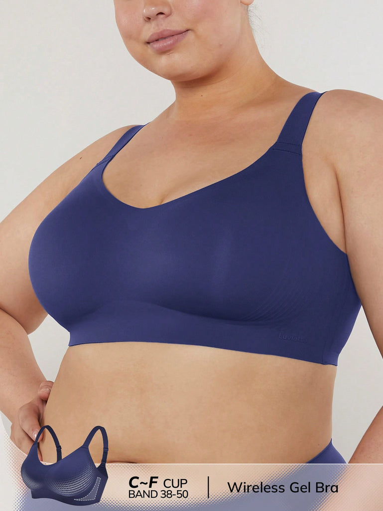 Plus Dream Curve 2ndSkin Wireless Full Coverage Seamless Side Support Lounge Bra