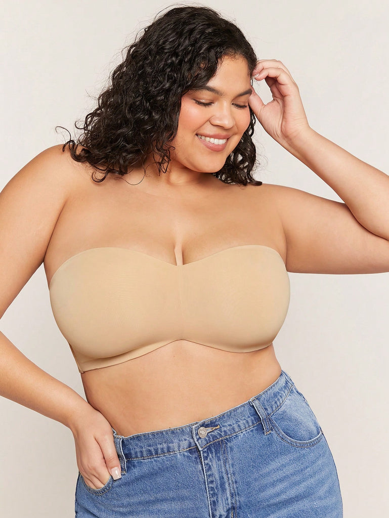 Plus Dream Curve Support + Strapless Unlined No-Show Bra