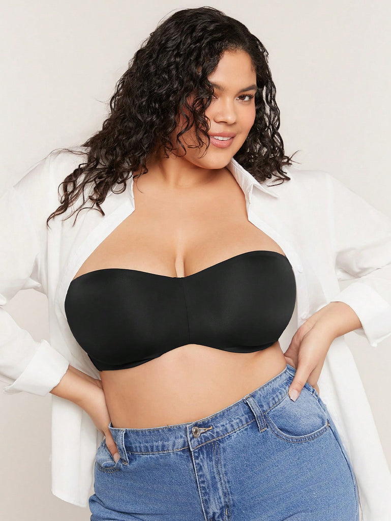 Plus Dream Curve Support + Strapless Unlined No-Show Bra