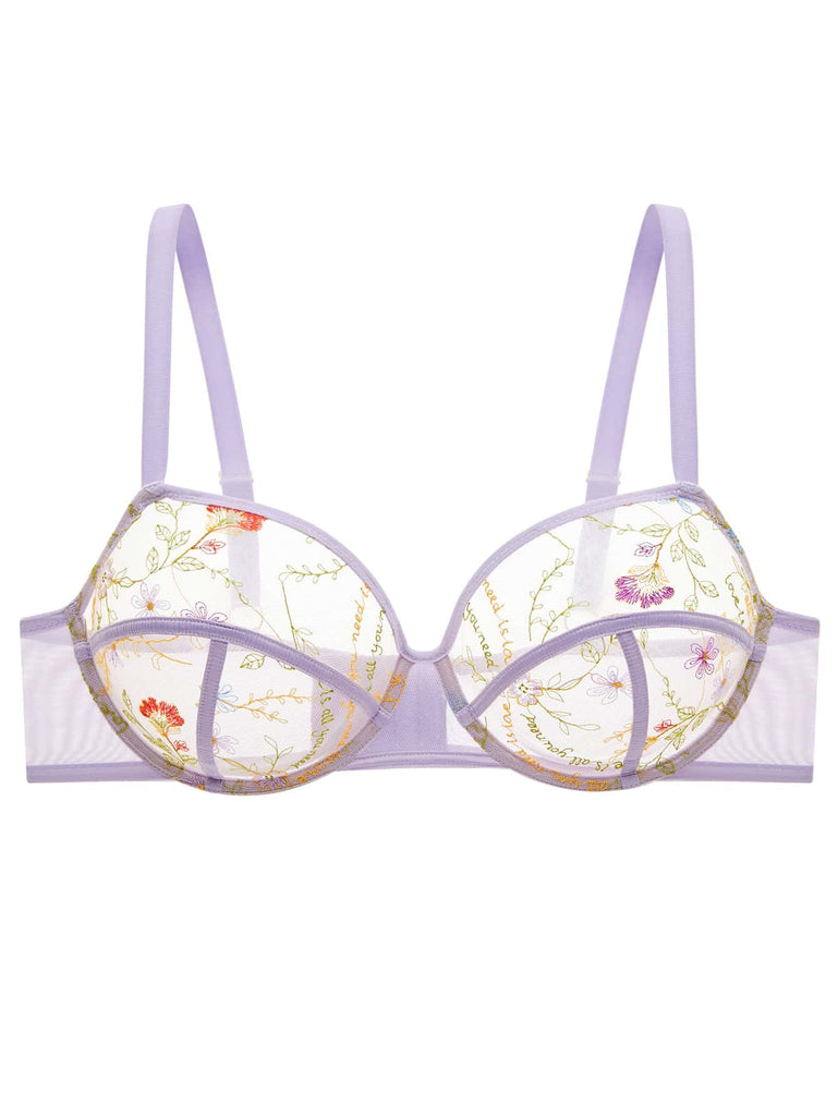 Unlined Embroidery Bra