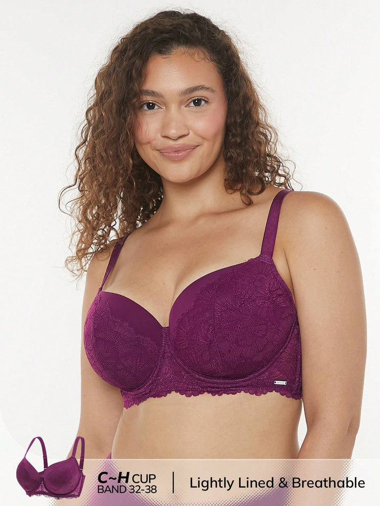 Push-up Support Lace Bra