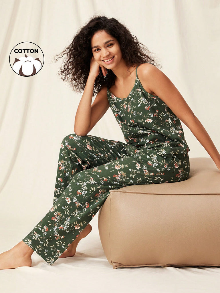 Cotton Floral Pajama Set
